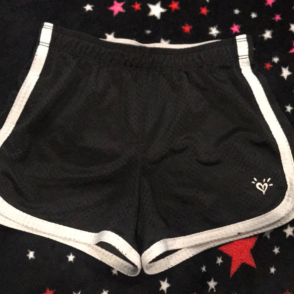 Black athletic shorts